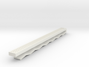 Tie Slide in White Natural Versatile Plastic