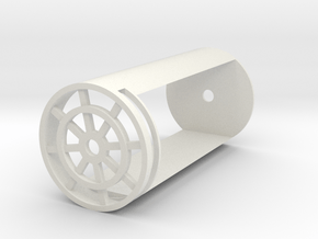 Battery/Speaker Chassis for 1.25" sinktubes in White Natural Versatile Plastic