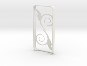 IPhone5 Leaf in White Natural Versatile Plastic
