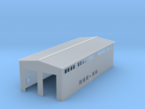 Z Scale Locomotive Shed Without Doors/Roof Details in Smooth Fine Detail Plastic