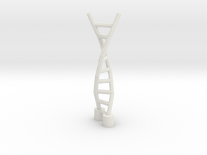 DNA Strand in White Natural Versatile Plastic