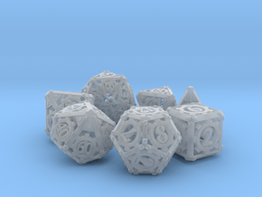 Steampunk Dice Set in Smooth Fine Detail Plastic
