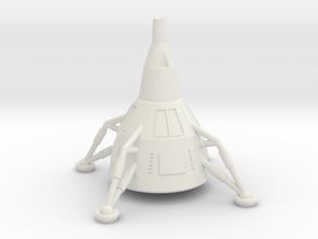 NASC Gemini Lander (S) in White Natural Versatile Plastic