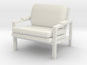 1:24 Metal Frame Chair in White Natural Versatile Plastic