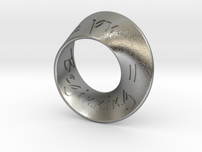 End = Beginning = mobius strip in Natural Silver