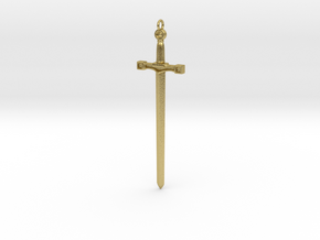 Excalibur Sword in Natural Brass