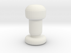 Chess Piece- Pawn in White Natural Versatile Plastic