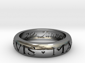 Sir Francis Drake Ring - Uncharted 3 Version in Polished Silver