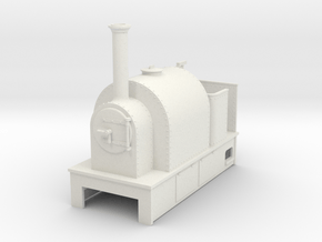 O9 Saddle tank tram loco  in White Natural Versatile Plastic