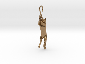 Cat Earing1 in Natural Brass