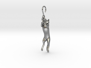 Cat Earing1 in Natural Silver