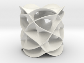 Riemann Surface 2 in White Natural Versatile Plastic