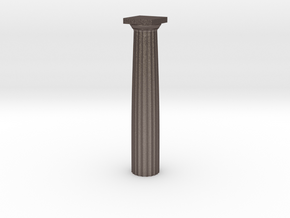 Parthenon Column Whole 1:100 in Polished Bronzed Silver Steel