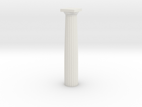 Parthenon Column (Hollow) 1:100 in White Natural Versatile Plastic