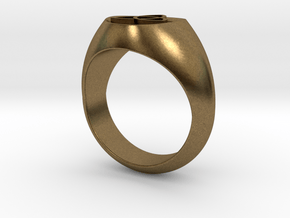 Trinity ring size 7 in Natural Bronze