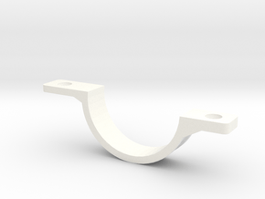Front Mudguard Mounting - Outside in White Processed Versatile Plastic