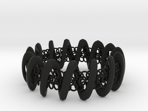2.6in x .9in Trapped Chain in Black Natural Versatile Plastic