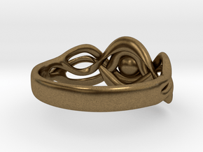 Curvy Ring in Natural Bronze