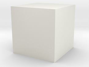 cube in White Natural Versatile Plastic