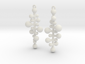 twist pair earing/parts in White Natural Versatile Plastic