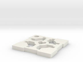 cube key in White Natural Versatile Plastic