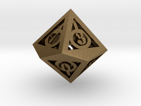 Deathly Hallows d10 in Natural Bronze