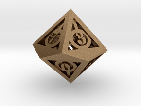 Deathly Hallows d10 in Natural Brass