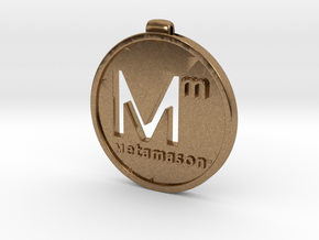 Metamason logo in Natural Brass
