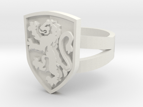 Gryffindor Ring Size 8 in White Natural Versatile Plastic