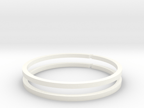 Piston Cup v1.1 - Piston Rings in White Processed Versatile Plastic