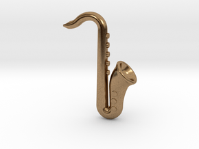 Saxophone in Natural Brass