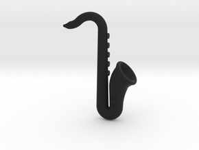 Saxophone in Black Natural Versatile Plastic