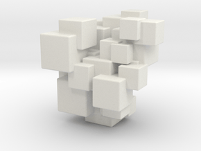 Clusters 01 in White Natural Versatile Plastic