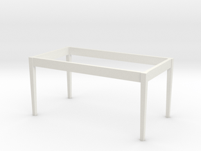 1:24 Dining Room Table Base in White Natural Versatile Plastic