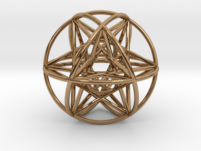 80 Cubeoctahedral Sphere Symmetry 48 x 3mm in Polished Brass