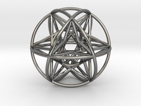 80 Cubeoctahedral Sphere Symmetry 48 x 3mm in Polished Silver