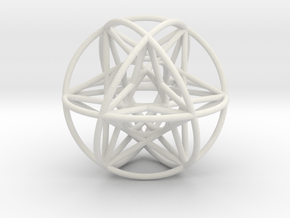 80 Cubeoctahedral Sphere Symmetry 48 x 3mm in White Natural Versatile Plastic