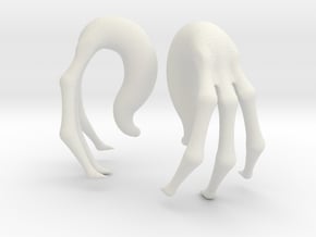 Claws 00g in White Natural Versatile Plastic