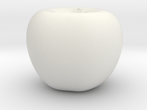 Parametric Surface Apple in White Natural Versatile Plastic