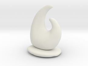 Pawn Chess Piece in White Natural Versatile Plastic
