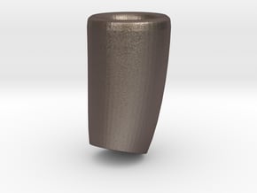flowervase / dubble-sided useable in Polished Bronzed Silver Steel