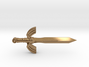 Seashell Sword in Natural Brass