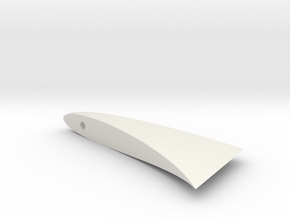 MSLED Tailconev5 Fin in White Natural Versatile Plastic