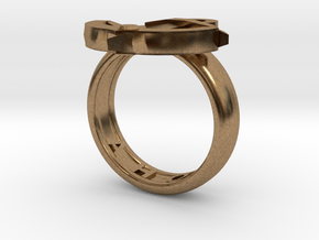 Ahoy Ring (various sizes) in Natural Brass