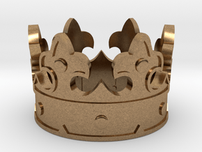 Crown Ring (various sizes) in Natural Brass