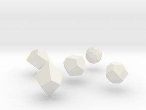 Repulsive Force Polyhedra in White Natural Versatile Plastic