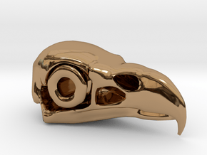 Eagle Skull in Polished Brass