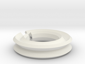 Plastic Support Ring in White Natural Versatile Plastic