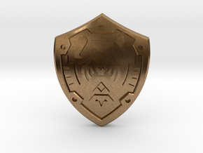 Hero's Shield I in Natural Brass