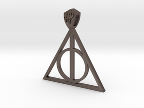 Harry Potter Pendant (metal) in Polished Bronzed Silver Steel
